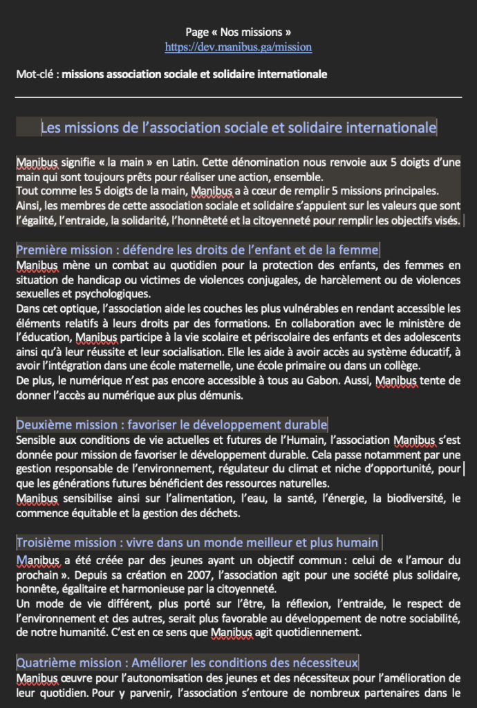 Page Nos missions - Manibus - MPJB Consulting