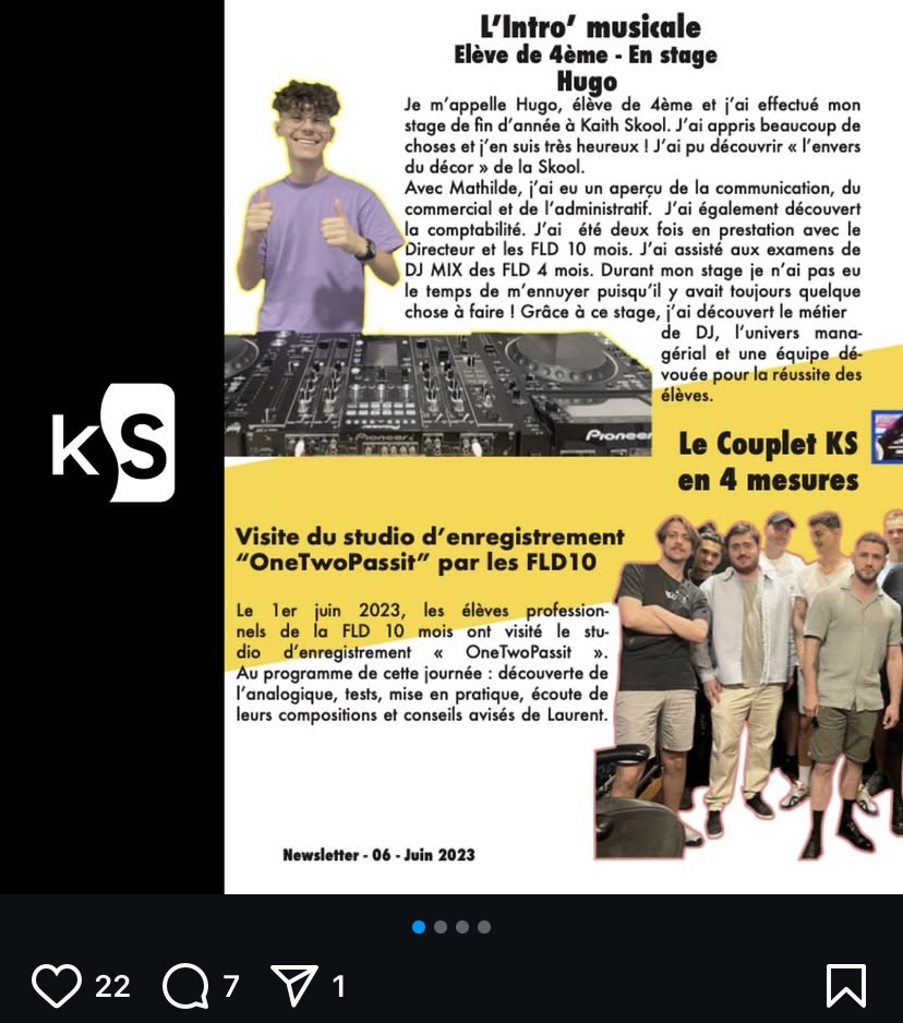 Newsletter - Kaith Skool - Juin 2023