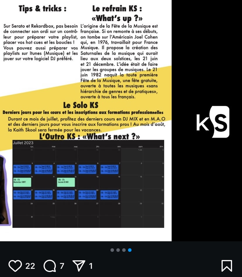 Newsletter - Kaith Skool - Juin 2023
