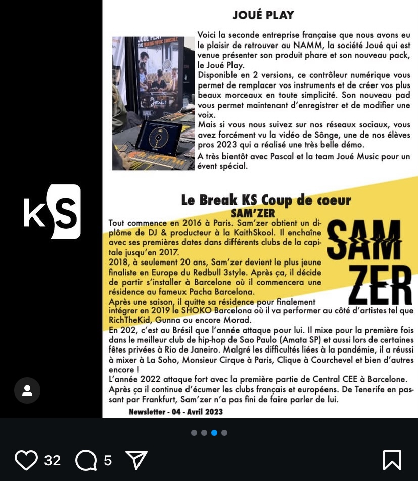 Newsletter - Kaith Skool - Avril 2023