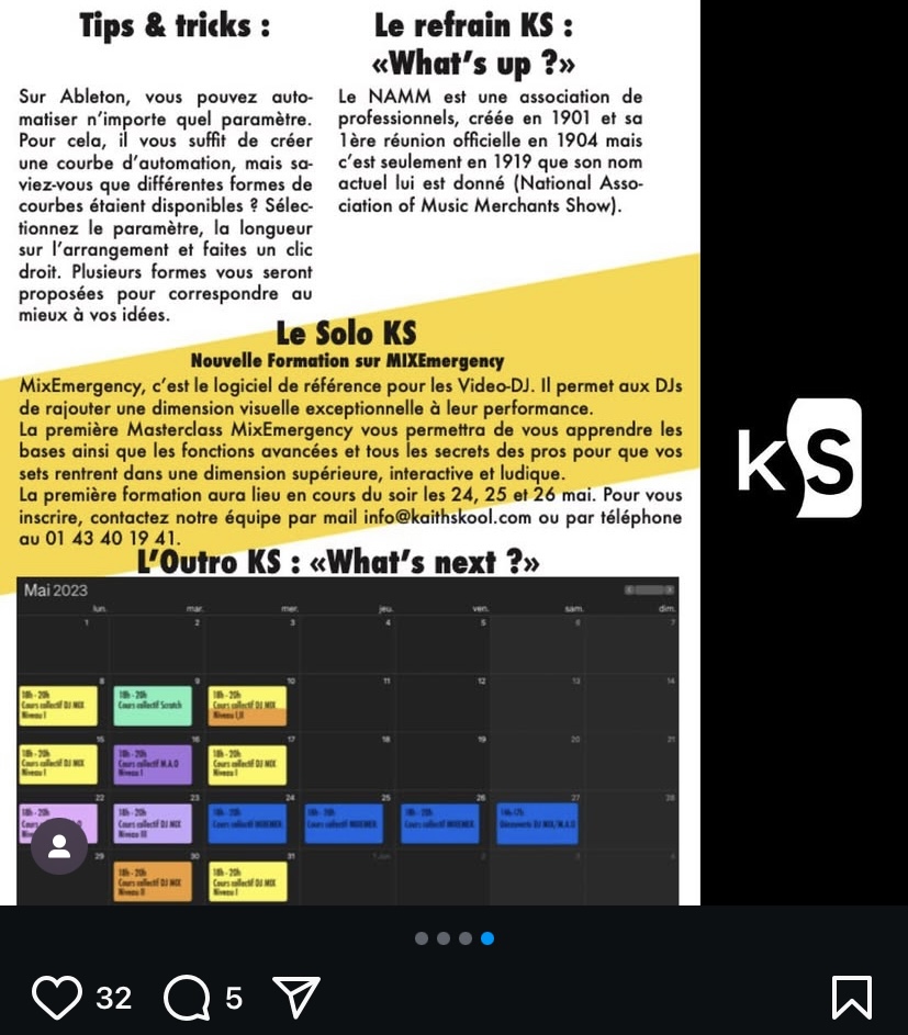 Newsletter - Kaith Skool - Avril 2023