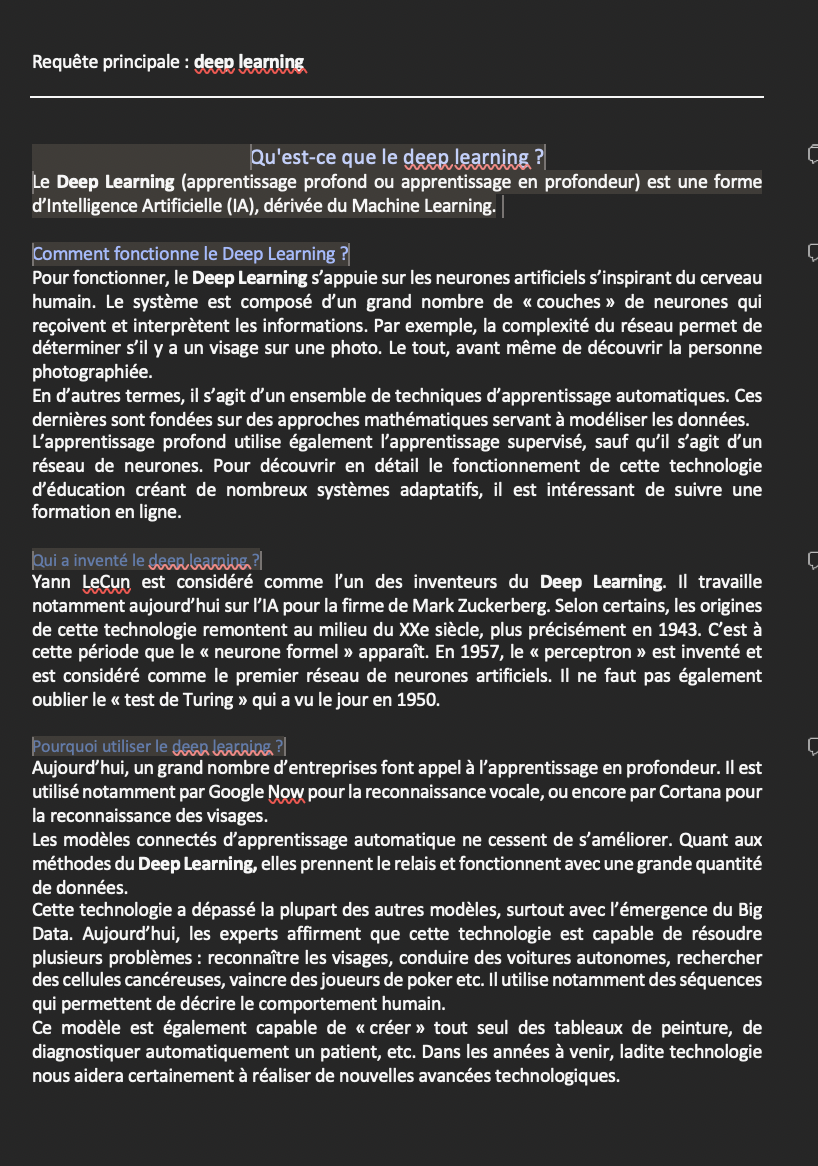 Contenu sur le deep learning - Ingenium Consultants - MPJB Consulting