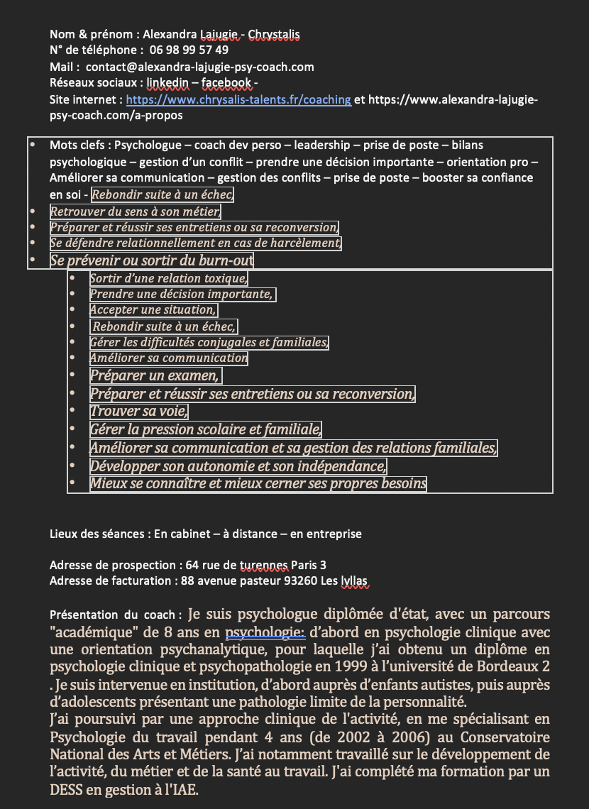 Fiche descriptive n°2 - Le Bon Coach - MPJB Consulting