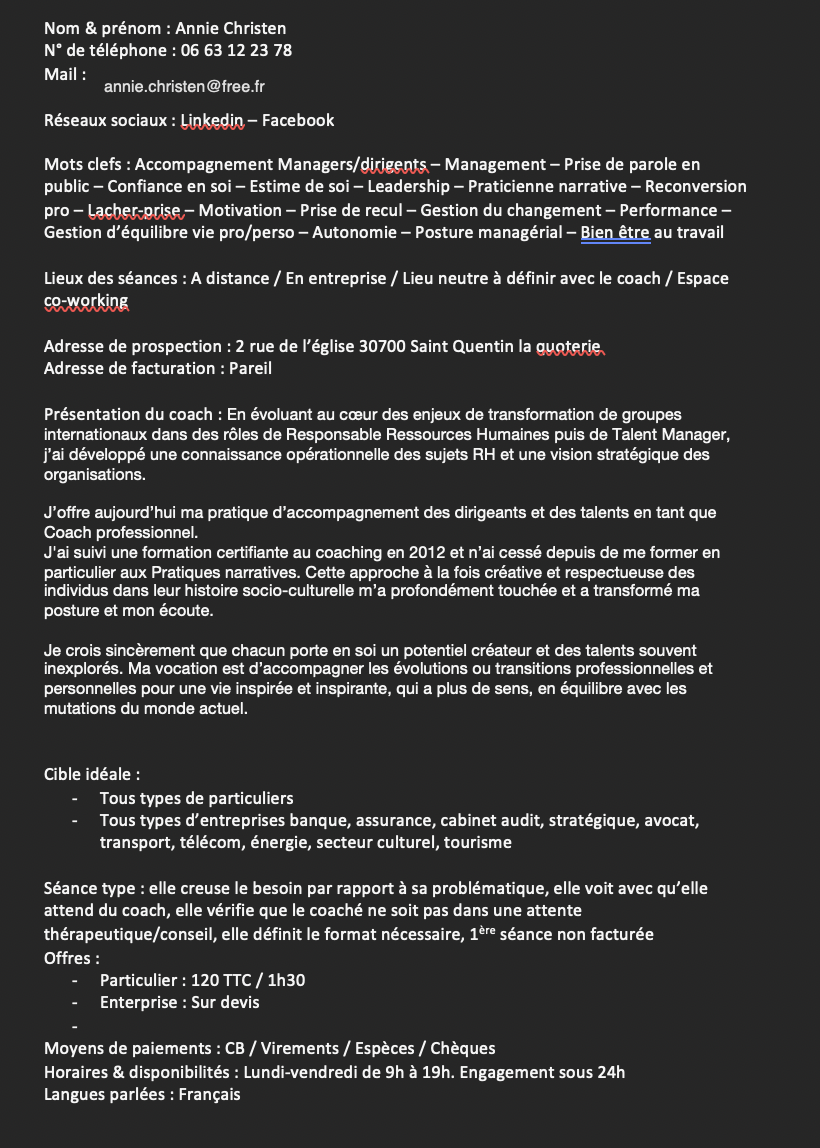 Fiche descriptive n°3 - Le Bon Coach - MPJB Consulting