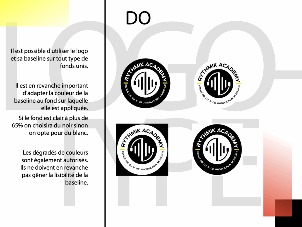 Charte graphique p4 - Rythmik Academy - MPJB Consulting