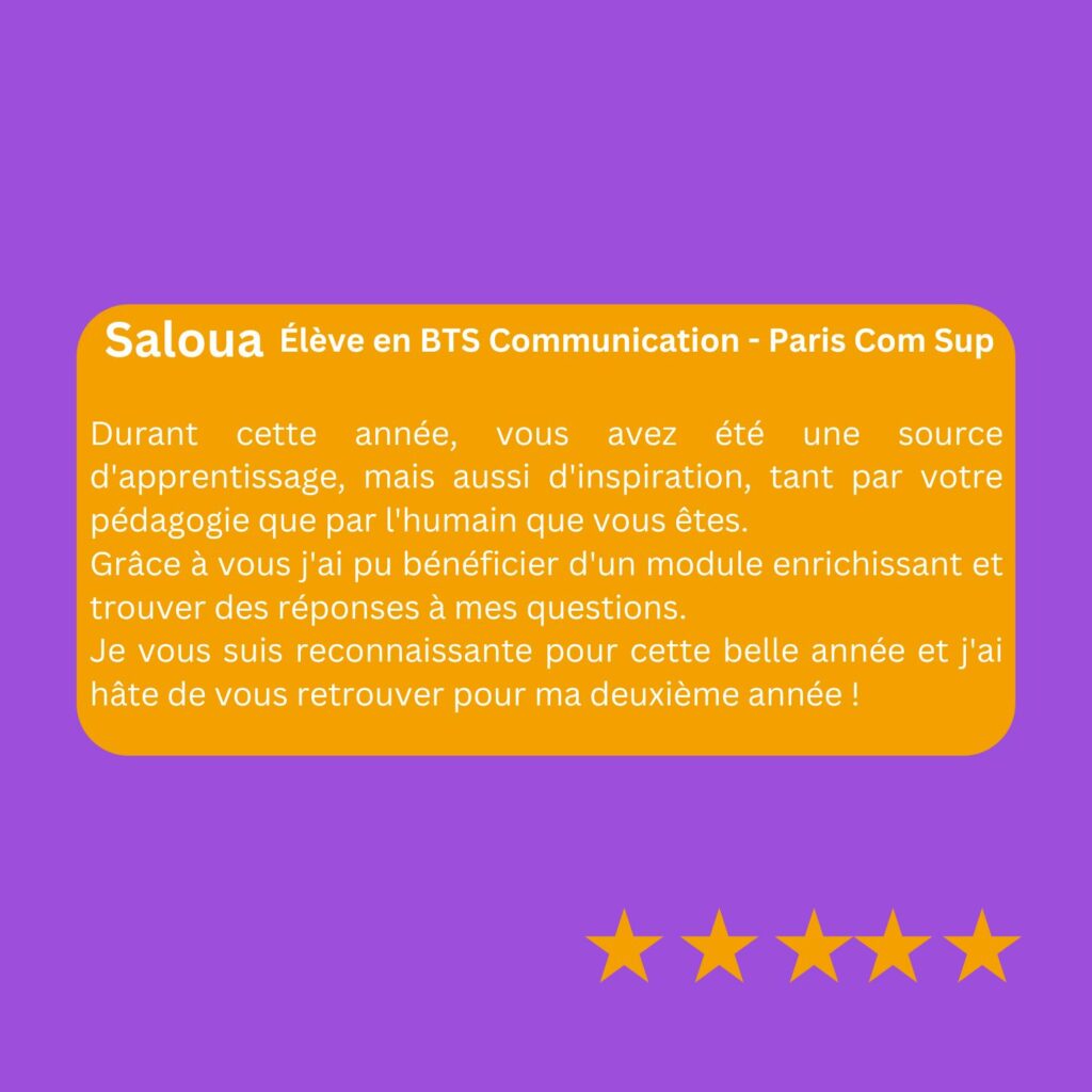 formation témoignage - Saloua