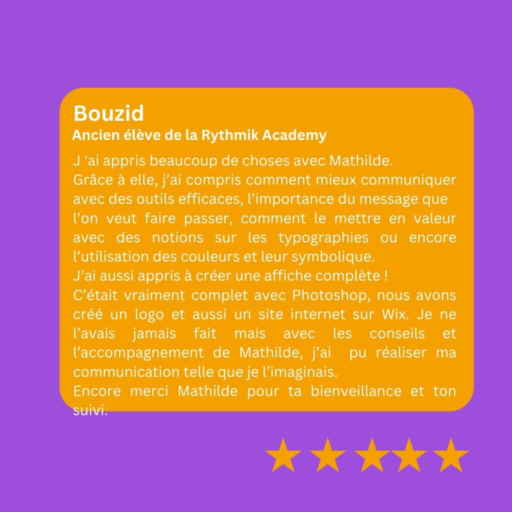 formation témoignage - Bouzid