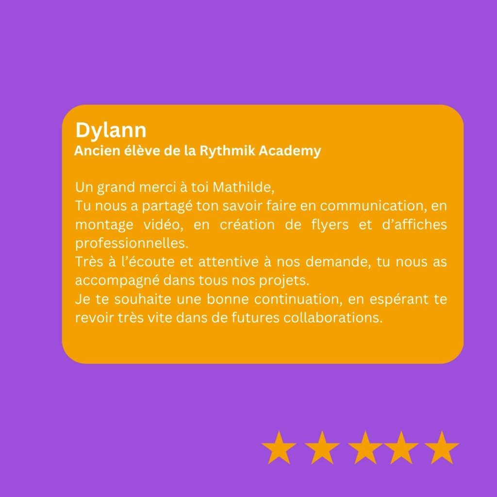 formation témoignage - Dylan