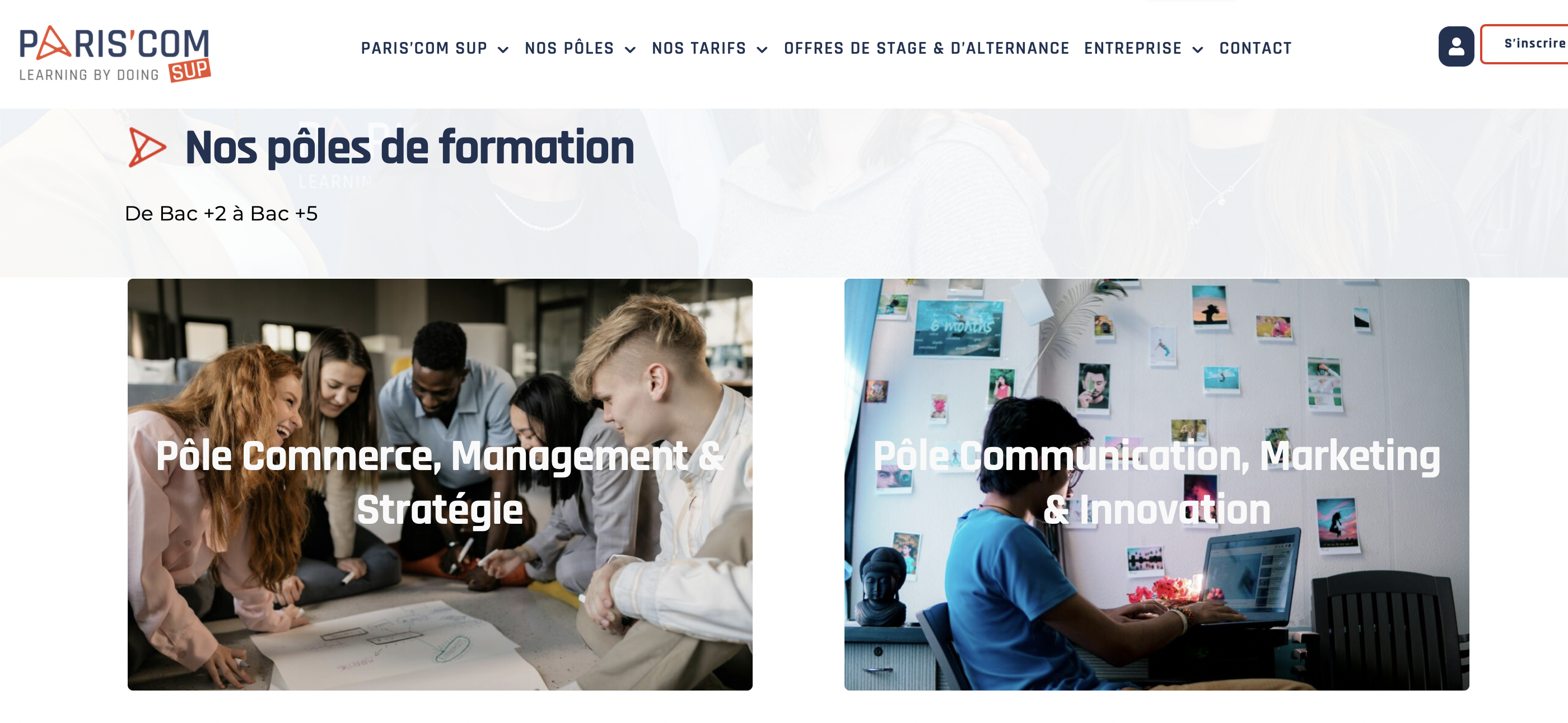 portfolio - Formation et intervention - Paris Com Sup - MPJB Consulting