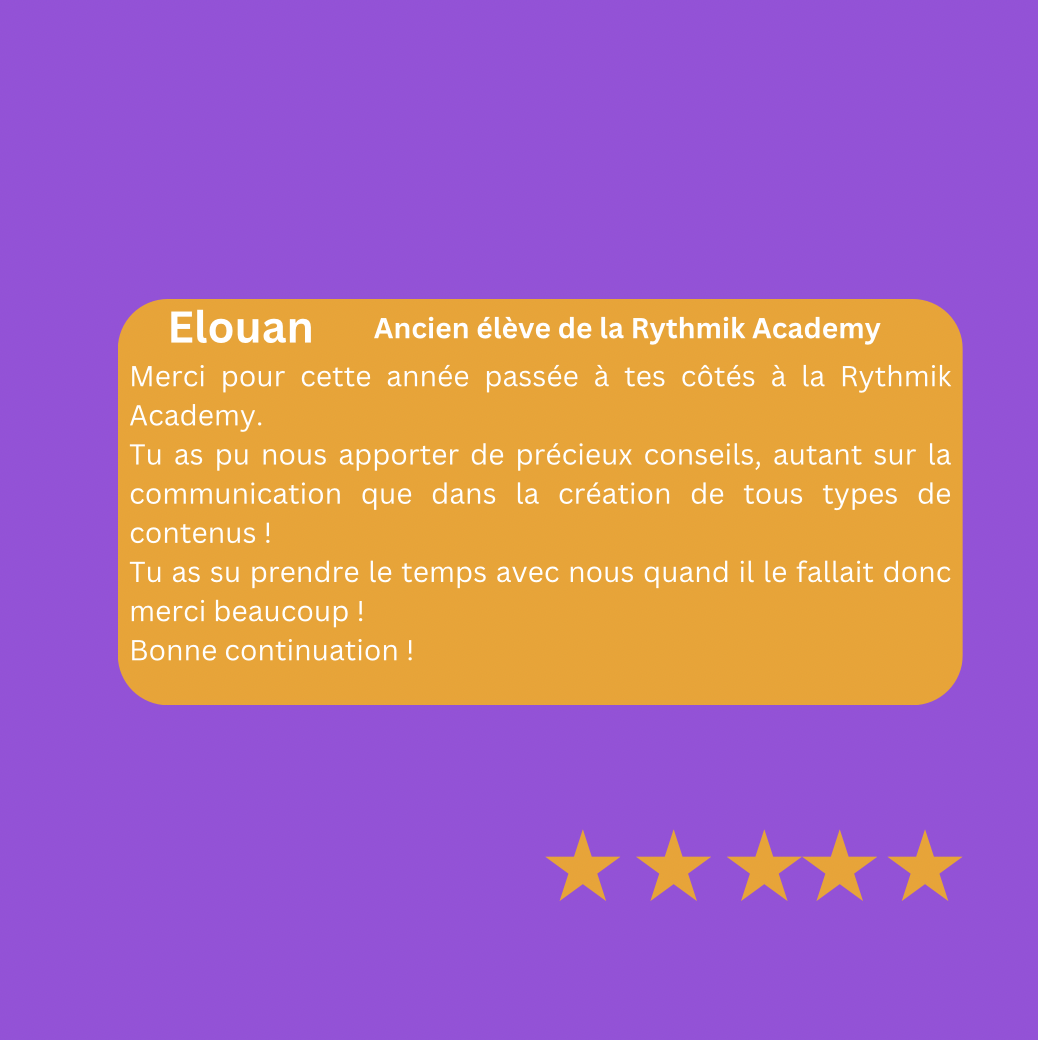 formation témoignage - Elouan