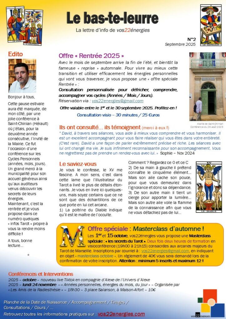 Newsletter - Vos 22 Energies - MPJB Consulting