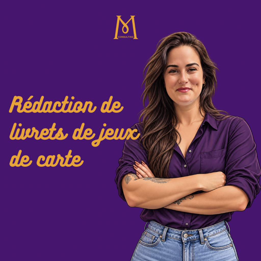 rédaction copywriting de livrets de jeux de cartes - MPJB Consulting