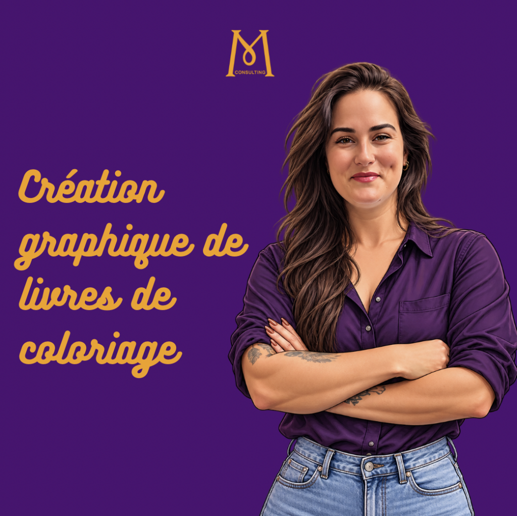 Création graphique de livres de coloriage - MPJB Consulting
